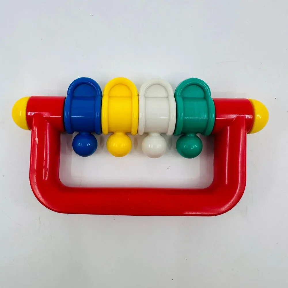 Gerber Rattles & Vtg First Years Rattles 1900s Motor Skill Activity Set of 3 VTH